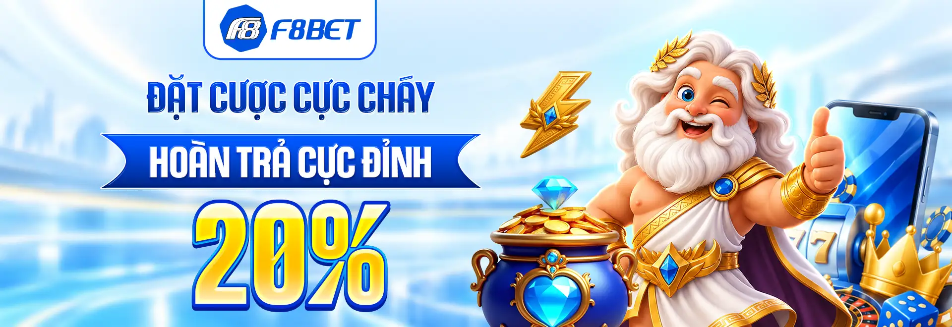 f8bet banner hoàn trả cược không giới hạn